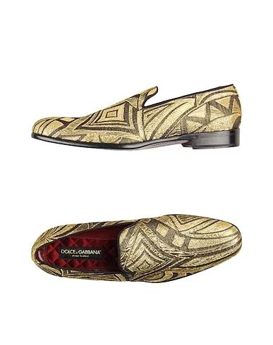 Bronze Jacquard Loafers