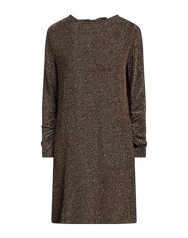 Bronze Knitted Short dress