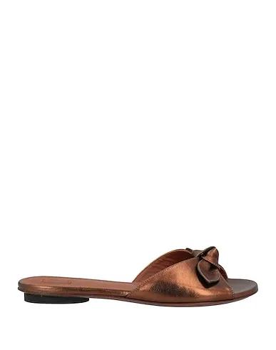 Bronze Leather Sandals