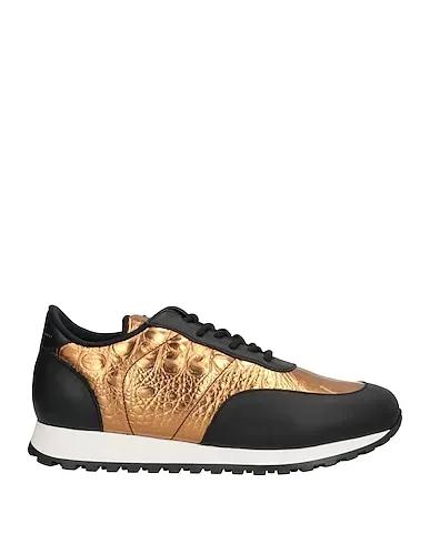 Bronze Leather Sneakers