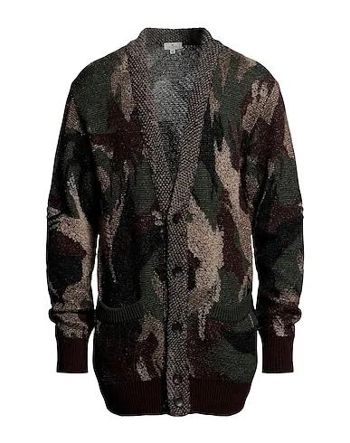 Brown Bouclé Cardigan