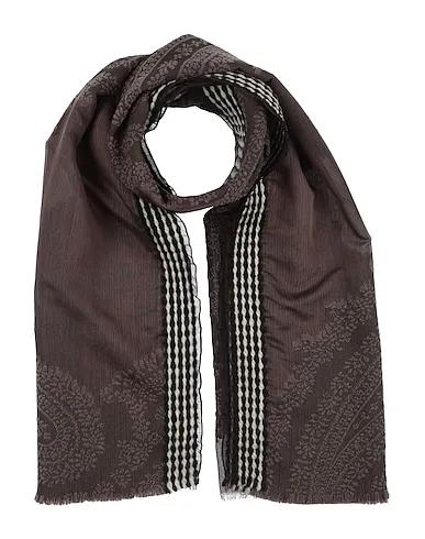 Brown Bouclé Scarves and foulards