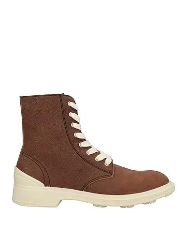 Brown Canvas Boots