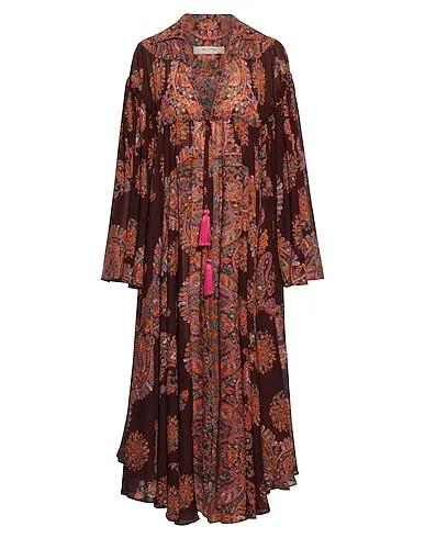 Brown Chiffon Long dress