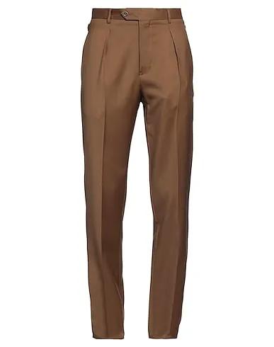 Brown Cool wool Casual pants