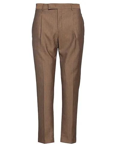 Brown Cool wool Casual pants