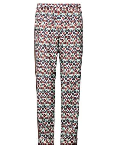 Brown Cotton twill Casual pants