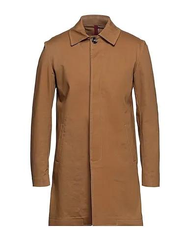 Brown Cotton twill Full-length jacket