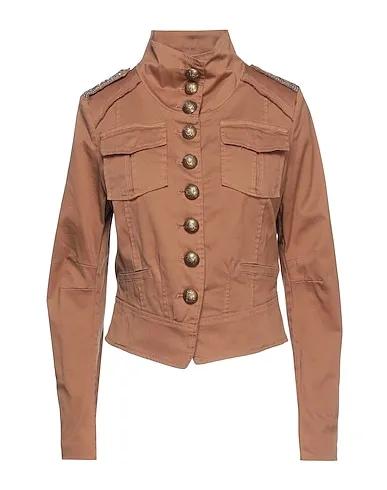 Brown Cotton twill Jacket
