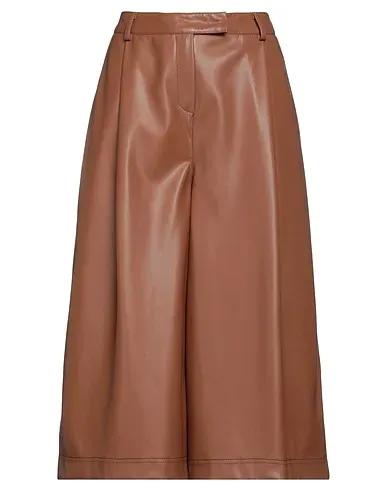 Brown Cropped pants & culottes
