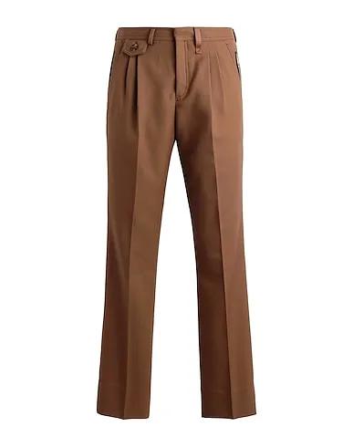 Brown Flannel Casual pants