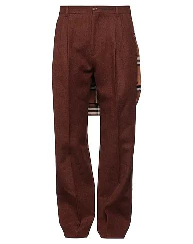 Brown Flannel Casual pants