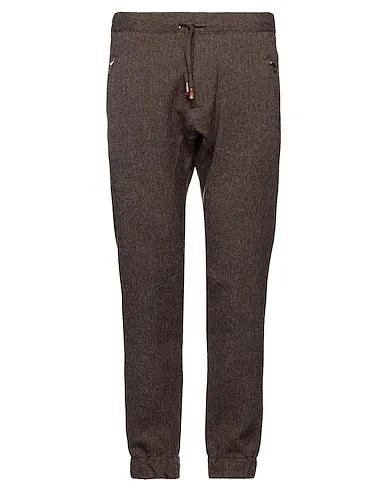 Brown Flannel Casual pants