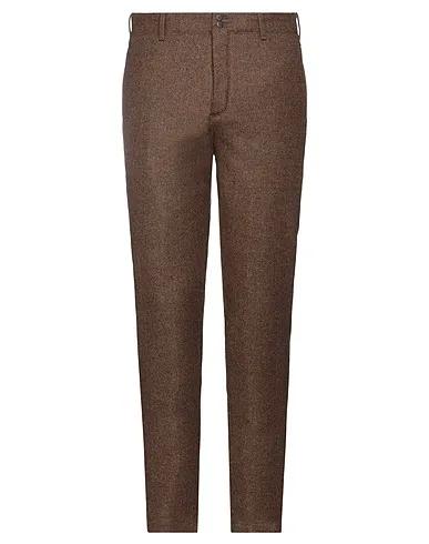 Brown Flannel Casual pants