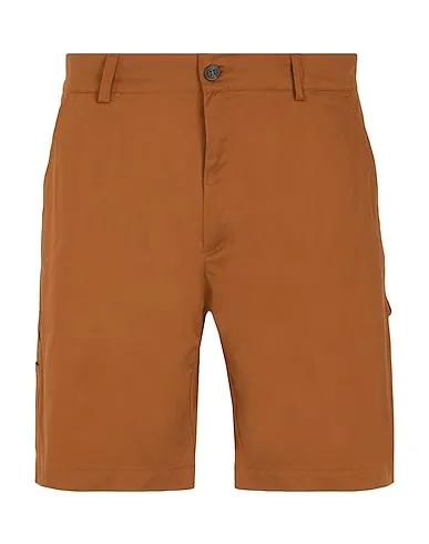 Brown Gabardine Shorts & Bermuda COTTON UTILITY SHORTS
