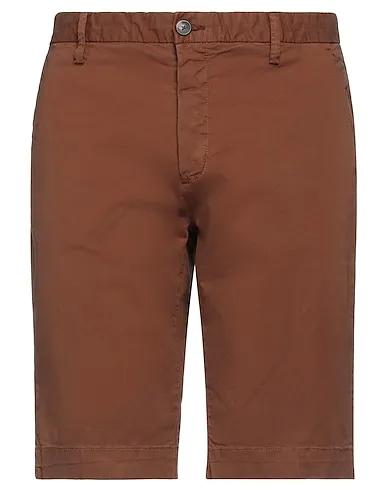 Brown Gabardine Shorts & Bermuda