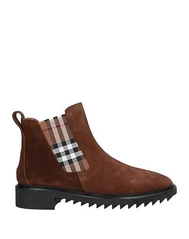 Brown Grosgrain Ankle boot