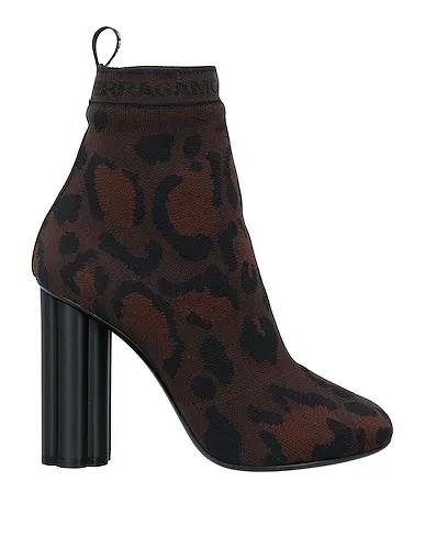 Brown Jersey Ankle boot