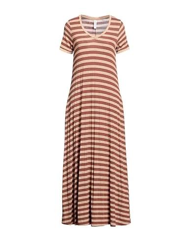 Brown Jersey Long dress