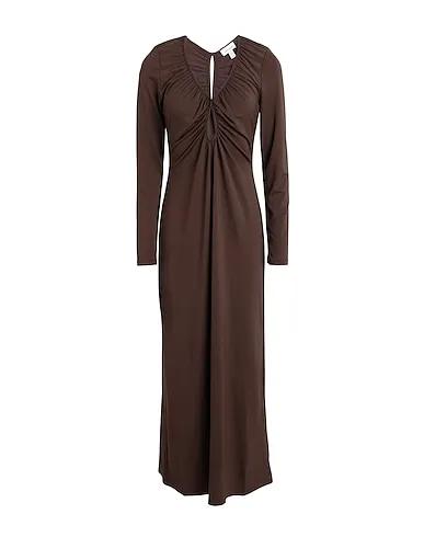 Brown Jersey Long dress