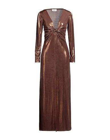 Brown Jersey Long dress
