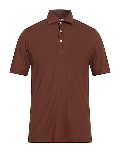 Brown Jersey Polo shirt