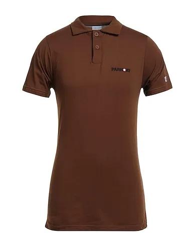 Brown Jersey Polo shirt