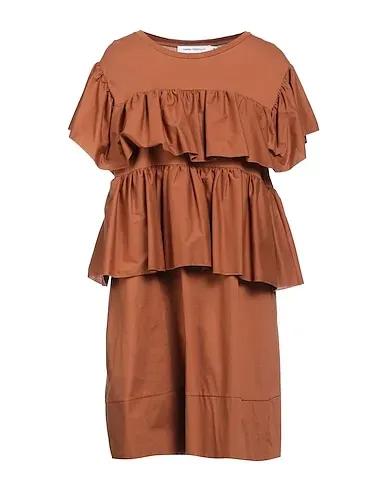 Brown Jersey Short dress