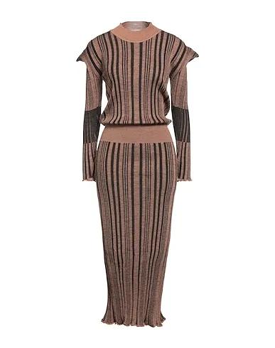 Brown Knitted Long dress
