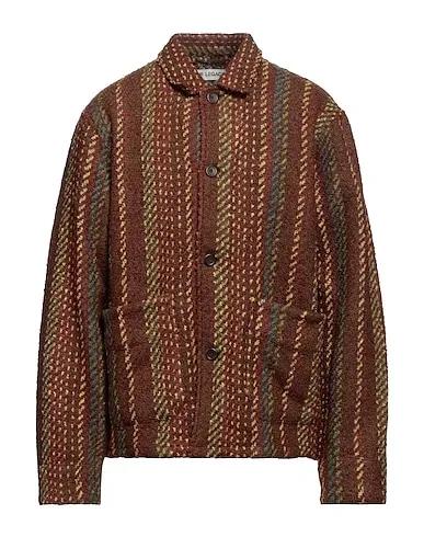 Brown Knitted Patterned shirt