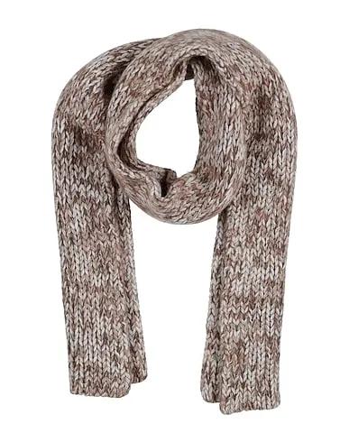 Brown Knitted Scarves and foulards