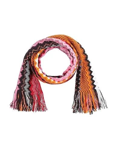 Brown Knitted Scarves and foulards