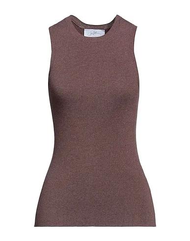 Brown Knitted Tank top
