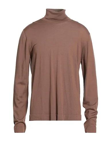 Brown Knitted Turtleneck