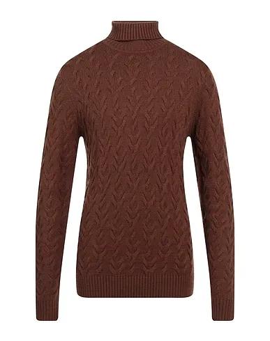 Brown Knitted Turtleneck