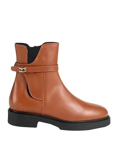 Brown Leather Ankle boot FURLA LEGACY CHELSEA BOOT T.25
