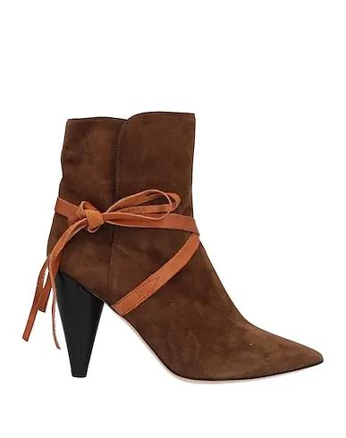 Brown Leather Ankle boot