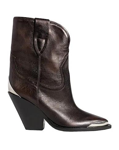 Brown Leather Ankle boot