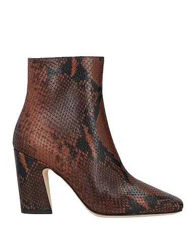 Brown Leather Ankle boot