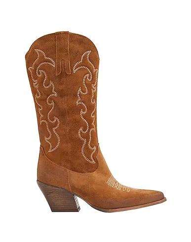 Brown Leather Boots LEATHER WESTERN HIGH BOOT