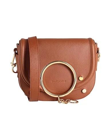 Brown Leather Cross-body bags
