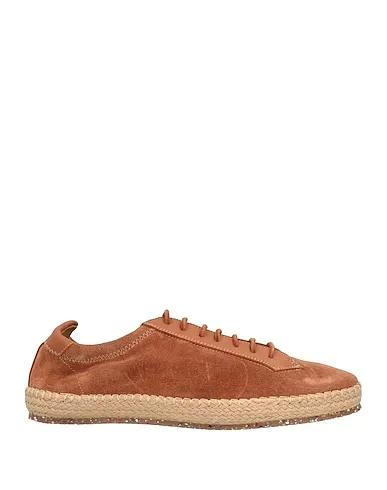 Brown Leather Espadrilles