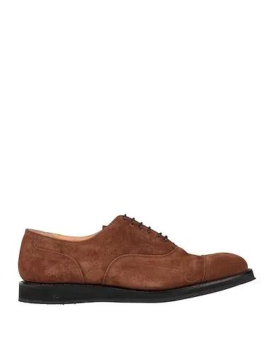 Brown Leather Laced shoes