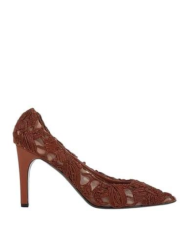 Brown Leather Pump