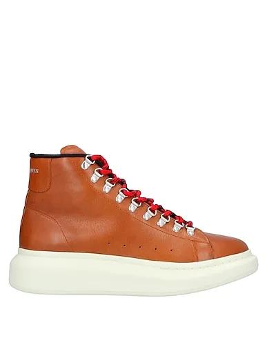Brown Leather Sneakers