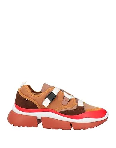 Brown Leather Sneakers