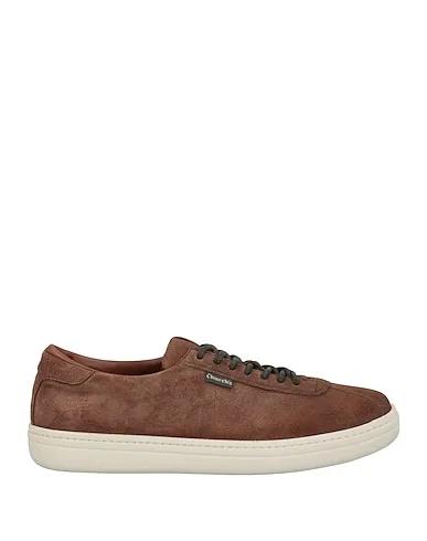 Brown Leather Sneakers