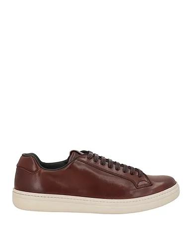 Brown Leather Sneakers