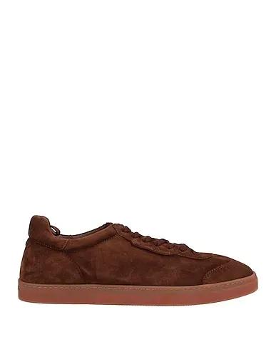 Brown Leather Sneakers