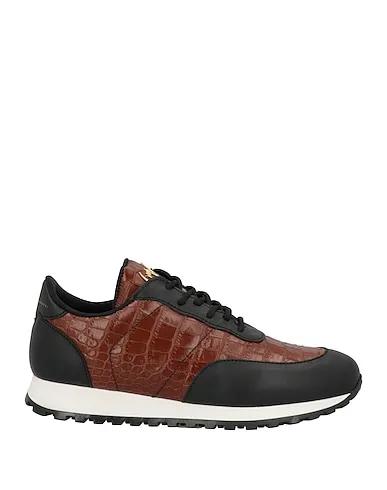 Brown Leather Sneakers